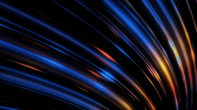 Energy rings, vortex of neon Light. Spiraling rings of light against a deep black background. Looping 4k resolution video.