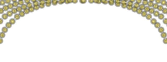 Golden Christmas Light Garland PNG Overlay with Warm Glowing Bulbs for Holiday Designs and Festive Backgrounds | transparent background