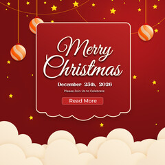 merry christmas Social Media post design