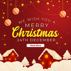 merry christmas Social Media post design