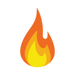 Simple vector drawing of fire