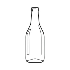 bottle of beer isolated