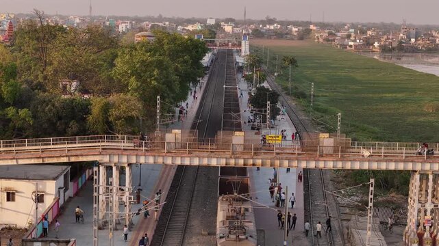 4K Drone Footage of Madhubani Town, Bihar | Aerial View of Cityscape, Roads, and Urban Landscape in Mithila Region, India