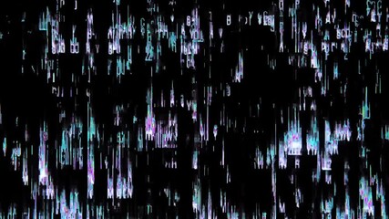 Holographic hud elements mixed with Glitch Symbols Overlay for augmented reality concept video projects - Powered by Adobe