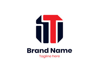 ST Letter Logo Design. Initial letters TS logo icon. Abstract letter TS logotype logo design template. 