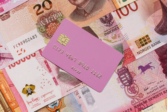 A credit card for contactless cashless payments via a terminal or online. A credit card