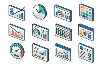 Meter edtech icon tracker analysis engagement analytics vector quiz report outcome feedback