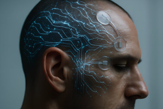 Advanced neurotechnology used in modern medical diagnostics, brain mapping, and neural interface research.