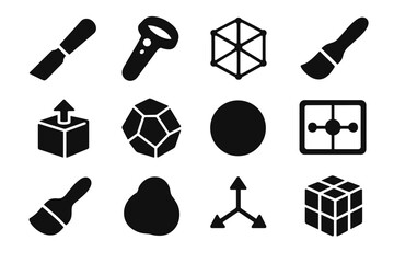 Wireframe symmetry face modeling icon shape virtual mesh d tool axis hand