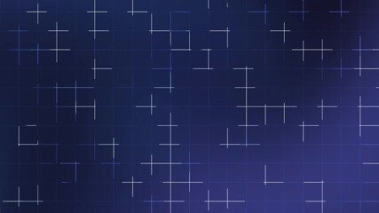 Blue and black digital grid background featuring glowing square lines and abstract organic shapes for global tech celebrations futuristic design projects innovation events and modern visual themes