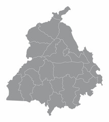 Punjab administrative map
