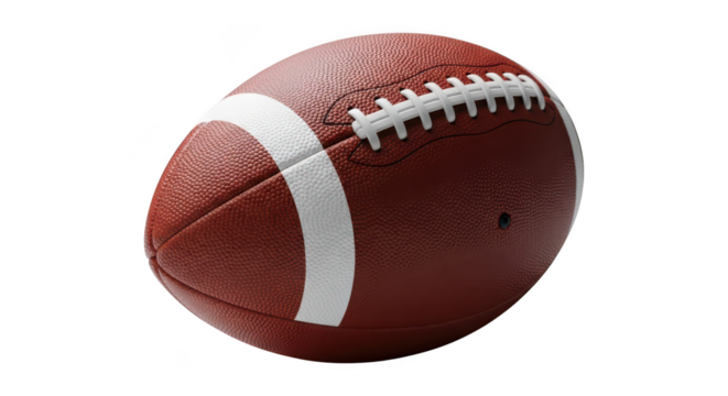 American football isolated on transparent background