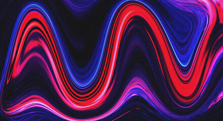Abstract wavy lines of vibrant pink and blue, dynamic and energetic visual flow