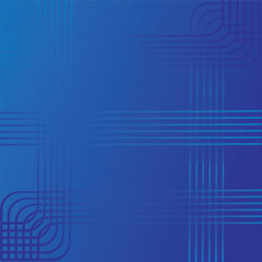 Abstract blue geometric line pattern background with gradient and curved stripes