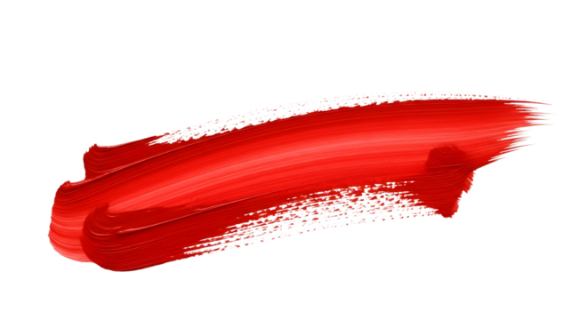 vibrant thick paint brush stroke texture isolated on a transparent background. artistic detail with visible paint marks, creative, PNG