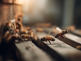 Honey bees beehive beekeeping apiary swarm flying insect honeybee apis mellifera bee pollen beekeeper