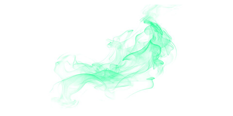 Emerald Dreams Abstract Green Smoke Vibrant Patterns on Black Serene and Mysterious Ethereal Visuals for Creativity