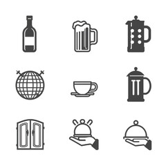 Abstract geometric design with red pink and gray tones