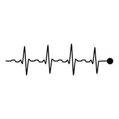 A clear electrocardiogram line shows a healthy heartbeat rhythm.