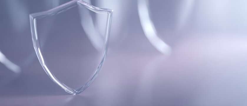 154. cybersecurity concept with translucent shields and code, premium look, gentle key and fill light, minimal composition, ideal for online ads