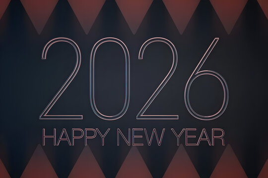 Celebrate 2026 New Year with this modern, elegant design, perfect for festive greetings, invitations, and digital promotions, bringing joy and new beginnings to your audience