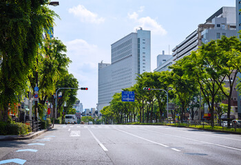 大阪の千日前通の風景