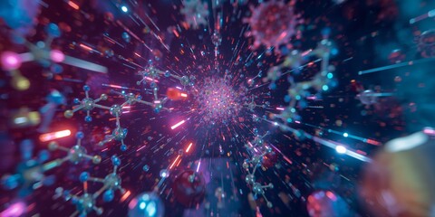 Dive into the dynamic world of microbiology with stunning 3D molecule structures for scientific research and innovation