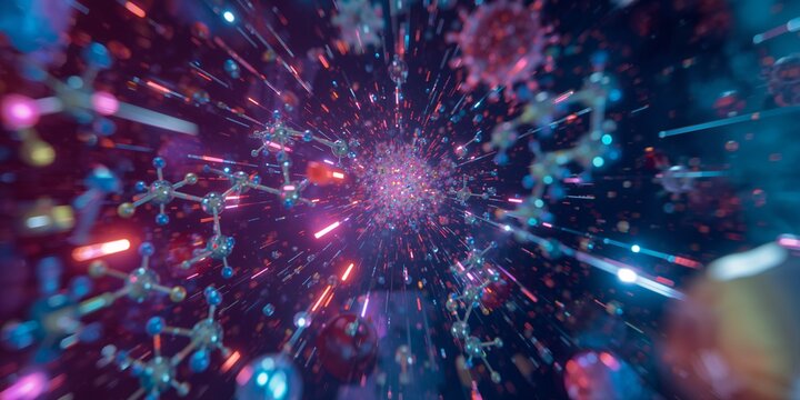 Dive into the dynamic world of microbiology with stunning 3D molecule structures for scientific research and innovation