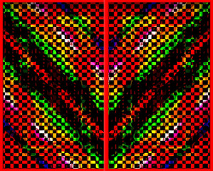 abstract vector background with rainbow