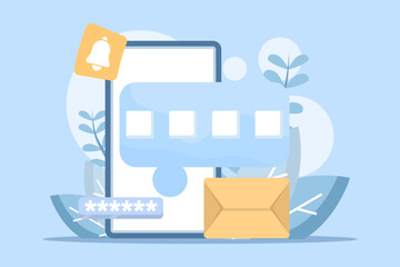 OTP or One-Time Password concept shown through a smartphone receiving a numeric verification code, symbolizing secure user authentication and account protection.