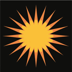 Comic Book Explosion Burst Vector