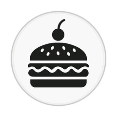burger icon vector