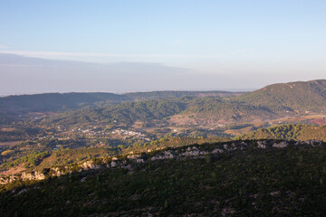 Natural Hill scape and Valley in Clear Weather