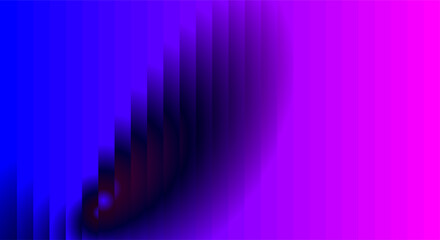 Abstract gradient of vibrant pink and deep blue with a dark central shape