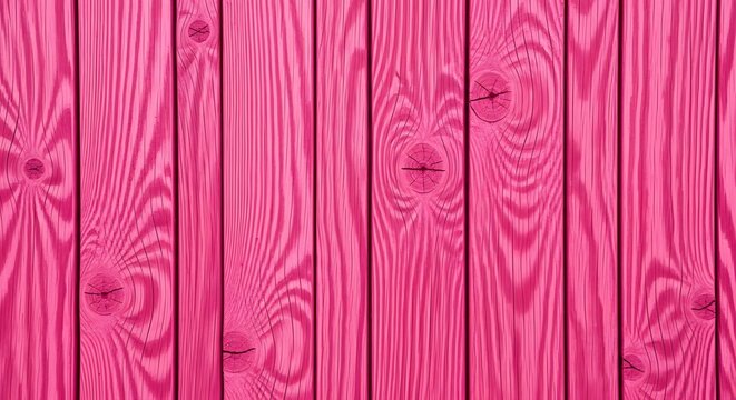 Vibrant pink wooden planks texture background with visible grain