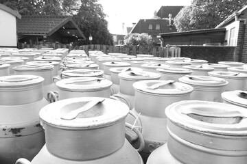 Truck Full of Dairy Containers
