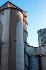 Industrial Concrete Plant with Mechanical Equipment