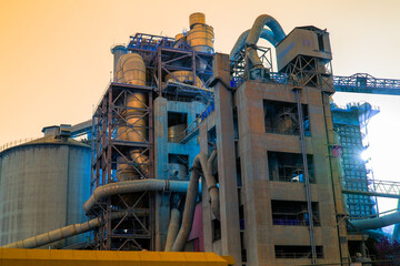 Massive Concrete Structures at Cement Plant