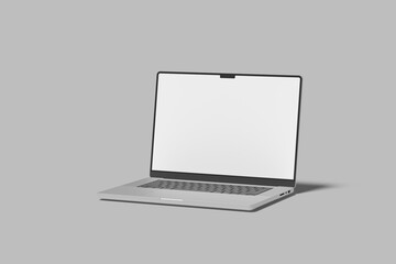 Modern Laptop Screen Blank Mockup