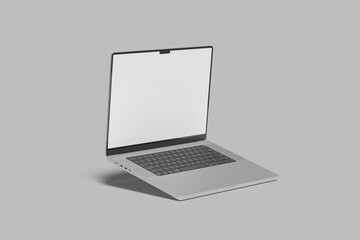 Modern Laptop Screen Blank Mockup