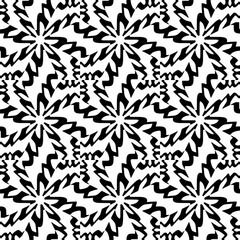  Abstract texture for fabric print, clotht,card, table cloth,tapestry, furniture, banner, cover, invitation, decoration, wrapping.Seamless repeating pattern. Black and white color.
