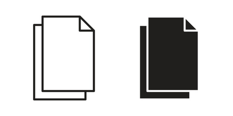 Duplicate icon concept vector illustration. logotype icon designs