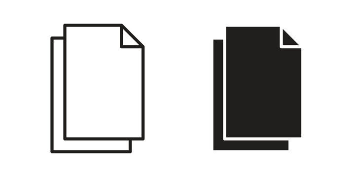 Duplicate icon concept vector illustration. logotype icon designs