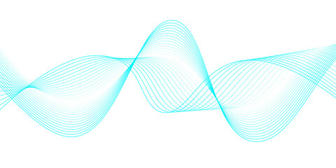 Abstract blue wave pattern background illustration for modern business design or technology wallpaper