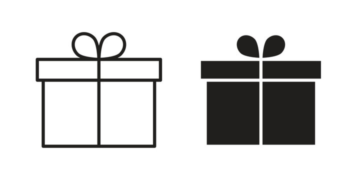 Gift icon concept vector illustration. logotype icon designs