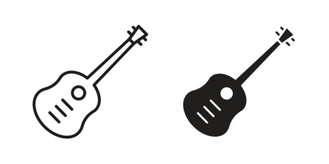 Guitar icon concept vector illustration. logotype icon designs
