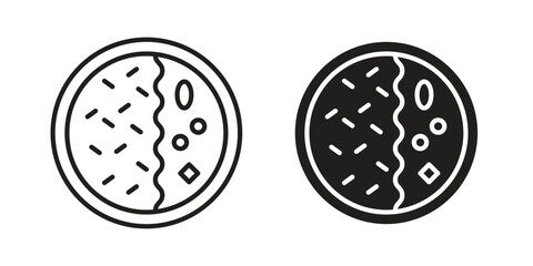 Kare raisu icon concept vector illustration. logotype icon designs