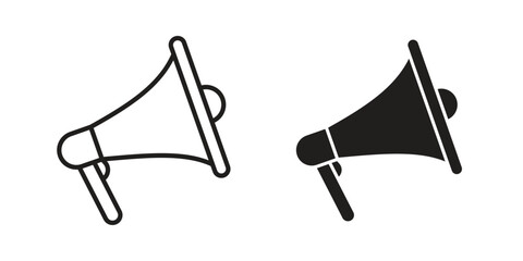 Megaphone icon concept vector illustration. logotype icon designs