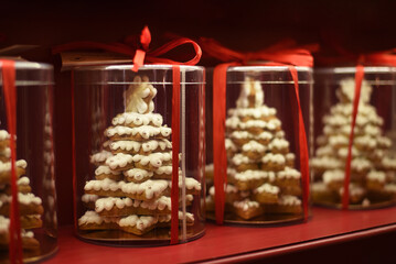 Winter. Gingerbread Christmas Trees