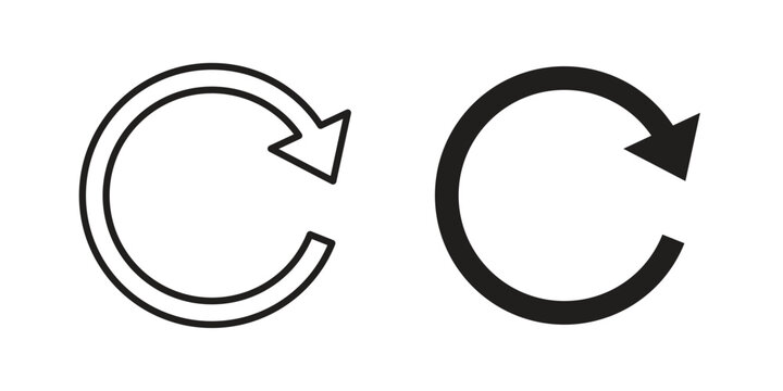 Refresh icon concept vector illustration. logotype icon designs